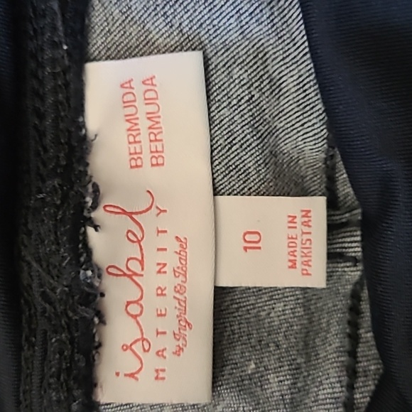 Isabel maternity women's size 10 maternity jeans shorts - Picture 2 of 5